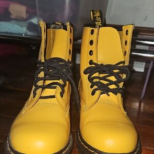 Dr. Martens Bright Yellow Combat Boot